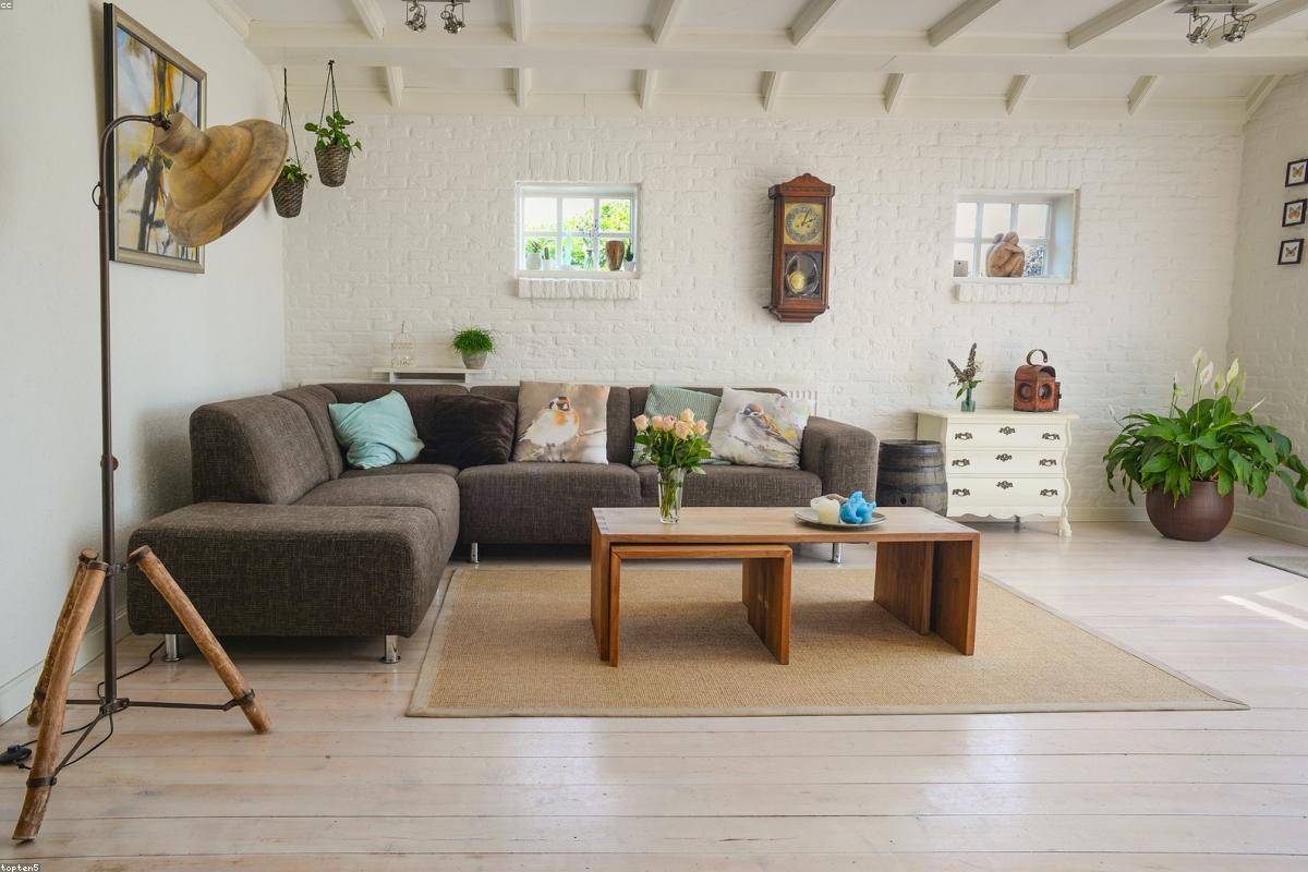 high-traffic living rooms in a lived-in home setting